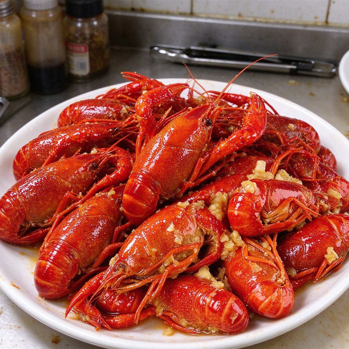 Boiled Crawfish with Garlic Butter
