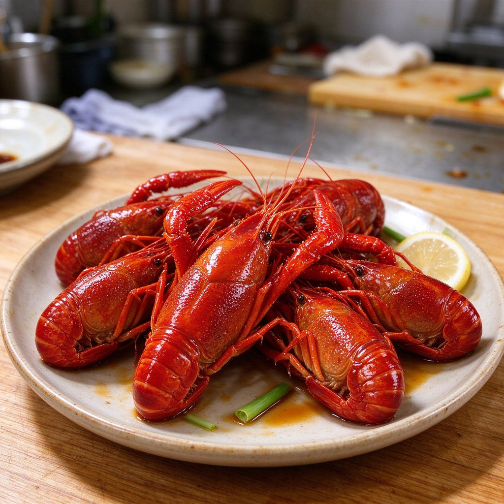 Boiled Crawfish with Garlic Butter