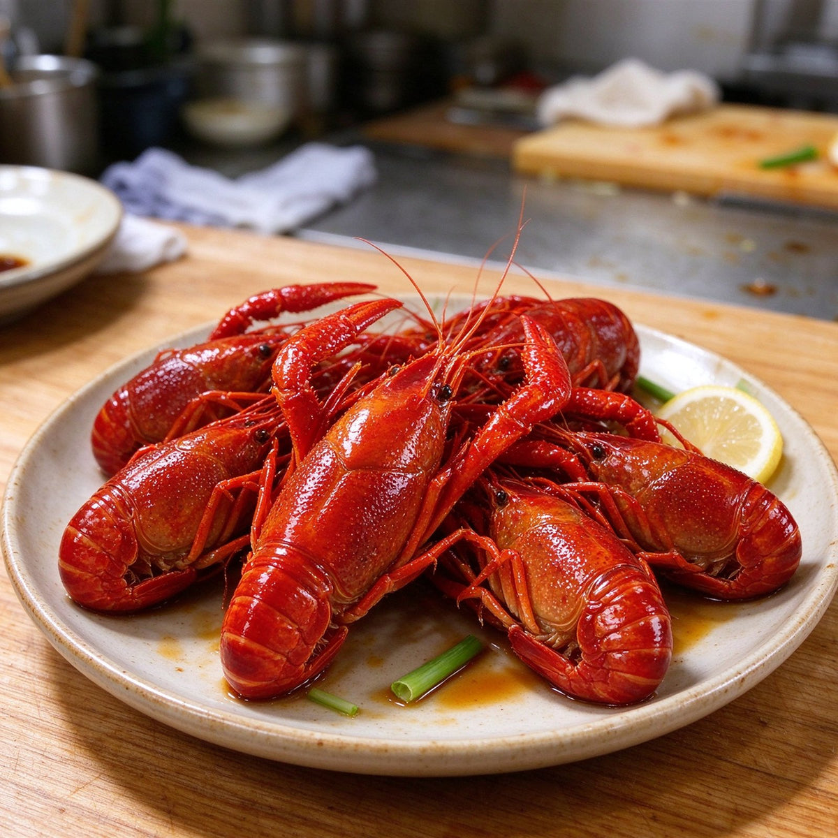 Boiled Crawfish with Garlic Butter