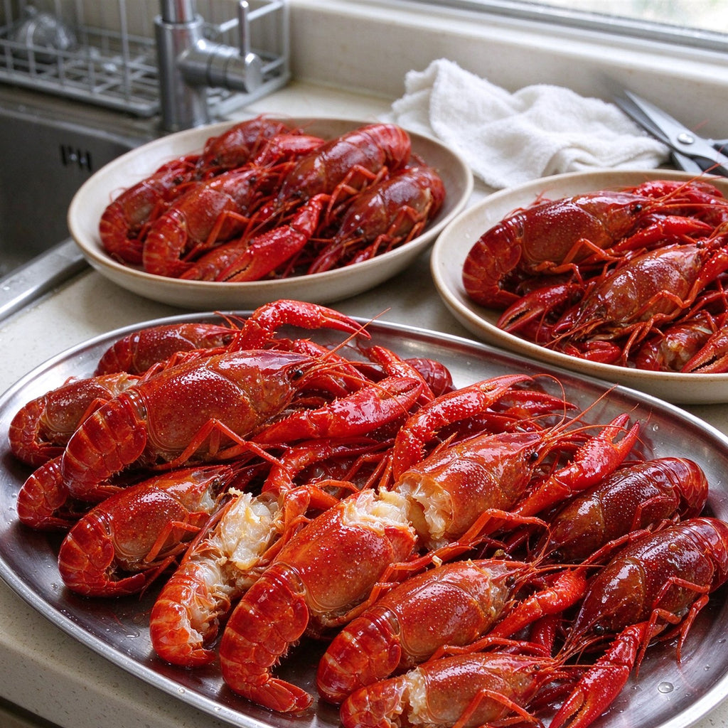 Boiled Crawfish with Garlic Butter